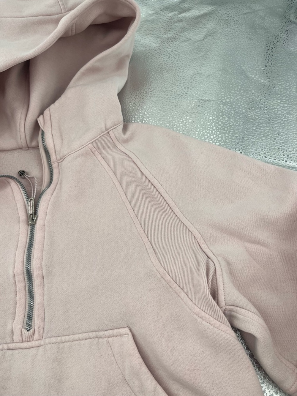 Lululemon Scuba Oversized Half-Zip Hoodie Size XS/S Light Pink - Picture 7 of 13
